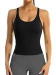 ATTRACO Women's Workout Tank Tops with Built in Bras Sport Vest Yoga Gym Tops