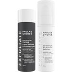 Paula's Choice SKIN PERFECTING 8% AHA Gel Exfoliant & 2% BHA Liquid Duo, Facial Exfoliants for Blackheads, Enlarged Pores, Wrinkles, Uneven Tone & Texture with Glycolic & Salicylic Acid, Set of 2