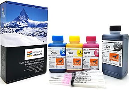 BLUE SWAN 550 ml Refill Ink for Canon Printer Cartridges PG-545 CL-546 G-545XL CL-546XL for Canon Pixma TR4550 MG2450 MG2550 MG2550S MG2555S MG2950 MG3051 3052. MG3053 MX495 IP2850