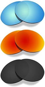 Littlebird4 Premium 1.5mm Polarized Replacement Lenses for Oakley Eye Jacket Redux OO9438 Sunglasses - MultiOptions (Black+Red+Blue)