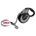 KONG Ultimate Retractable Dog Leash, Extra Large, Grey, 5m Tape