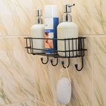 Schmieden Fabricators Bathroom Holders Without Drill self Adhesive Rack for Kitchen Storage orgainser Stick on Shelves Shampoo Stand