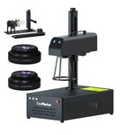 ComMarker B4 30W Max Fiber Laser Engraver with Rotary Axis,Support LightBurn Laser Engraving Machine with 2 Different Size Lens,Fiber Laser Marking Machine for Jewelry,Sliver,Tag,Tumblers,Brass