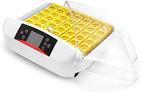 Pet Scene Automatic 42 Eggs Digital Egg Incubator Automatic Turning Hatching Chicken Pigeon Quail Eggs Hatcher with LED Candle Lamps