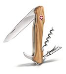 Victorinox Swiss Army Knife - Wine Master - 6 Functions, DO-IT-YOURSELF Champion, Multi-utility tool, Good for Partying, Olive Wood Brown -130 mm, Wodden (0.9701.64)