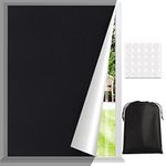 Portable Blackout Curtains,145cm x 100cm 100% Blackout Blind Curtains Window Cover, Travel Blackout Curtains Baby,Cut to Any Size, Easy to Stick On for Baby Nursery, Bedroom, Dorm Room, or Travel Use