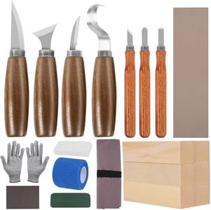 Wood Carving Tools, 26 PCS Wood Whittling kit for Beginners, Wood Carving Knife Set, Premium Whittling Knives Set for All Levels, Professional Woodworking Tools Kit