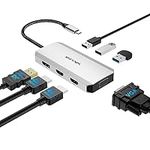 USB C to Dual HDMI Adapter 4K 60hz,