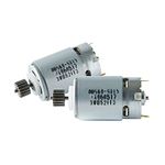 Pair of 12 Volt # 7R Motor Pinion (17T) for Fisher Price Power Wheels Children Ride On Car, 12V Replacement Gearbox Motor