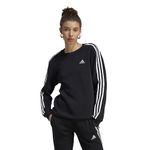 Adidas Women's Cotton Crew Neck Sweatshirt (HZ5744_Black/White