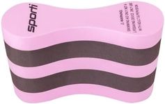 Sporti Pull Buoy for Women & Men Competitive, Swim Trainer Gears, Swim Buoy for Lap Swimming, EVA 5-Layer Pull Buoy Leg Float - Pink/Black/Pink