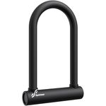 Sportneer Bike Lock, 18mm Heavy Duty Bike U Lock 9.85''x6.3'' Size with 3 Keys Anti Theft Secure Locks for Bikes, E-Bikes, Motorbikes, Scooters