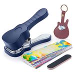 ArtAt Guitar Pick Punch Kit – Bass Guitar Picks Puncher With 15 Variety Pick Strips Medium Guitar Pick Maker Punch Kit Unique Guitar Lovers Gifts