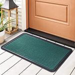 HOKIPO 45X75cm Polypropylene Outdoor mat for Entrance Doormat, Welcome mat, Green (IN522)