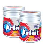 Orbit Mixed Fruit Sugarfree Chewing Gum | Chewing Gums for Clean and Healthy Teeth | Pocket-Friendly & Easy to Carry Pot Pack |66g | Pack of 2