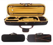 Vetimobato Oxford violin box 4/4 Full Size Oblong Violin Case with 2 Adjustable Shoulder Straps 2 Bow Holder Portable Travel violin case bag (Style 3)