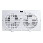 BEYOND BREEZE 9 Inch Twin Window Fan with 2-Speed Settings, Dual Exhaust Fan with Adjustable Width for Home Kitchen