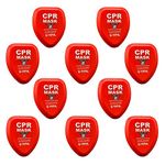 WNL Products CPR Rescue Mask, Adult/Child & Infant Pocket Resuscitator, Hard Case Kit with Belt Clip 10-Pack