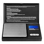 Defurhome 200x0.01g Portable Digital Scales, Digital Weighing Scales with Back-lit LCD Display, Pocket Scales for Gold, Jewellery, Food, Coffee, Herbs, Powder (Batteries Included)