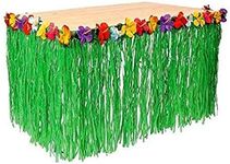 Playscene™ Hawaii Luau Tropical Flower Table Skirt - 8.5Ft