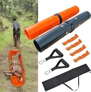 Bayattoo Deer Drag Sleds - Heavy-Duty, Tear-Resistant Game Hauler for Hunting with Ropes and Handles, Portable and Durable Outdoor Gear (2-Set)