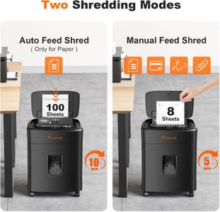 Bonsaii Micro Cut Shredder – 100-Sheet High Security Paper Shredder