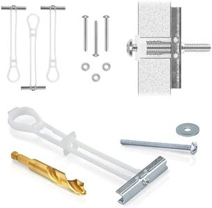 CondoMounts MSK9010 Steel Stud TV Mounting Kit | TV Mount Metal Studs | Holds 200lbs on Steel Stud | Includes 4 Elephant Anchor (1/4) & Washer Set with 1-Pilot Head Titanium Drill Bit