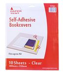 Papertent Self-Adhesive Clear Book Covers, 10 Sheets