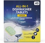by Amazon ALL-IN-ONE Lemon Dishwasher Tablets, 40 tablets