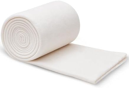 RRKTP Cotton Quilting Batting Microwave Safe for Bowl Cozies,36" x 10Yards Cotton Batting for Quilting by The Roll,Cotton Lightweight Lining for Potholders Quilting,Batting for Sewing Handmade&DIY