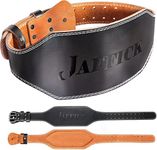 Jaffick Weight Lifting Belt For Men Women (6 inch Wide) Leather Gym Belts Lower Waist Back Support For Fitness Squat Deadlift Heavy Duty Cross Training Powerlifting Workout