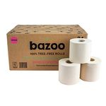 Unbleached Bamboo Toilet Paper | Box of 24 Rolls (3-Ply, 300 Sheets) | Hypoallergenic, Plastic-Free, Eco-Friendly (Carbon Negative), Super Soft, Strong & Sustainable