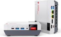 ACEMAGIC Retro X5 Mini Gaming PC, AMD Ryzen AI 9 HX 370, 32GB DDR5 1TB NVMe SSD Mini Computers with AMD Radeon 890M GPU, AI NPU/PCIe4.0/USB4 Type-C/BT5.4/WiFi7/4K Quad Display for Office Home 65W