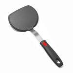 Silicone Pancake Spatula Turner with Lengthened Handle, Heat Resistant Cooking Spatulas for Nonstick Cookware, Large Flexible Kitchen Utensils BPA Free Rubber Flipper for Egg, Pancake, Fish, Burger