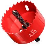 75mm Hole Saws Cutter, HSS Bi-Metal Drill Bit for Wood, Plastic, UPVC, Fiberglass and Plasterboard