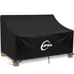 Kipiea Patio Sofa Cover, Durable 420D Outdoor Couch Covers Waterproof Winter, 3-Seat Patio Furniture Cover Loveseat, Outdoor Sofa Covers with Anti UV and No Tears, No Fading (85" W x 40" D x 31" H)