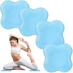 Yflingjie Yoga Knee Pads, Set of 4, Cushions for Knees and Elbows, Fitness, Meditation, Kneeling, Balance, Floor, Pilates (blue)