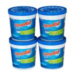 DampRid Refillable Moisture Absorber, 10.5 oz. Cups, 4 Pack, Fragrance Free, Traps Moisture for Fresher, Cleaner Air, No Electricity Required, Lasts Up To 60 Days