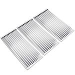 Criditpid Grill Emitter Plates for Charbroil Commercial Tru-Infrared 463241314 463268008 463241313 463241013 463243812 463257010, 3-Pack Stainless Steel Cooking Grates.