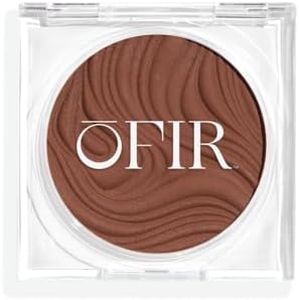 OFIR Geo Sculpt Blendable Cream Bronzer | Buildable Radiant Finish with Vitamin E | Vegan & Cruelty Free Makeup Bronzer | Sun Kissed Glow Compact For Sculpting Cheekbones |Cove - Medium Brown, 0.24 oz