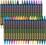 Acrylic Paint Markers, 36 Colors Dual Tip Acrylic Paint Pens Paint Markers For Rock Painting Wood Canvas Plastic Metal And Stone, Acrylic Dot Markers For DIY Crafts Making Art Supplies