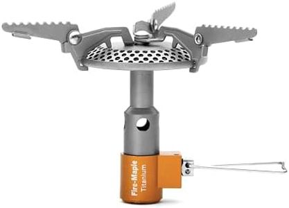 Fire-Maple Fornellini a Gas Portatile in Titanio per Outdoor Campeggio Trekking Backpacking Ultraleggero e Durevole 2300W Mini Stufa Fornello Pieghevole FMS-116T