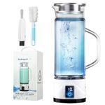 IUHFSIFS Upgrade 1L Hydrogen Water Bottle With Brush 【1L Super Cup- All-day Drink】 【New Breakthrough In The Field of Health】 Hydrogen Water Cup Adopts SPE Technology 【Hydrogen Content NO.1】