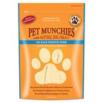 Pet Munchies Ocean White Fish Dog Treats, Healthy Dog Chews with Natural Real Meat, Low in Fat and High in Protein 100g (Pack of 8)