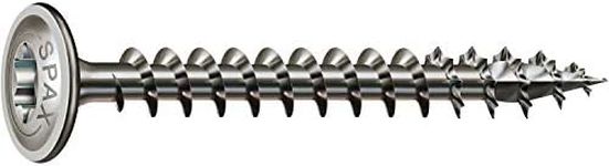 Spax Woodworking Screws, Stainless Steel, 257000600605