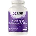 AOR - Gastro Relief 312mg, 60 Capsules - Gastritis Supplement for Heartburn Relief, Indigestion Relief, Natural Acid Reflux Relief, Motion Sickness Relief and Esophagus Relief - Promote Gastric Health