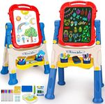 4 in 1 Kids Easel with Magnetic Whi