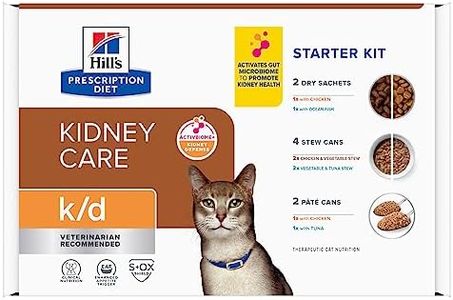 Hill's Prescription Diet k/d Kidney Care Starter Kit Variety Pack Cat Food, 5.25 oz. Dry Food (2), 5.5 oz. Can (2), 2.9 oz. Can (4)