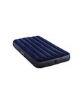 INTEX 64757E Dura-Beam Standard Downy Air Mattress: Fiber-Tech – Twin Size – 10in Bed Height – 300lb Weight Capacity – Pump Sold Separately