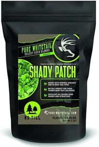 Shady Patch | All Year Deer Feeder | No Plow Food Plot Seed for Deer | Deer Food Plot Seed | White Clover Winfred Forage Brassica Rye Grass Rape Seeds | Plants 1/4 Acre | 5 lb Bag